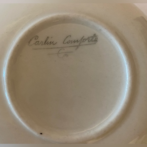 Carlin Comforts Pink Porcelain Vanity Perfume Decanter & Powder Dish - Picture 15 of 17